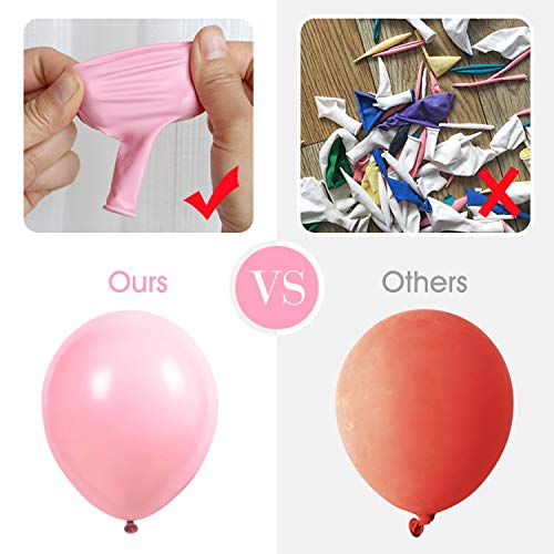 BelonLink Globos Pastel, Pack de artículos para fiestas, Macaron Latex Balloons Color Globos para Graduaciones, Fiestas, cumpleaños, día de San Valentín, Decoraciones (100 PCS)