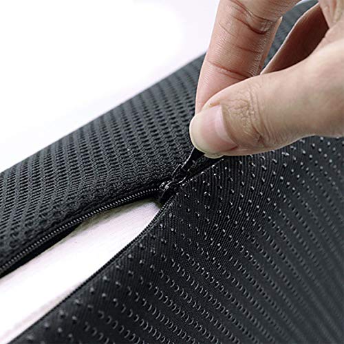 BELOVINGSHOP Reposapies Oficina Espuma, Reposapiés Ergonómico con Espuma Suave de Alta Densidad, Cojín de Espuma de Memoria para Aliviar el Estrés para la Oficina en Casa,Negro