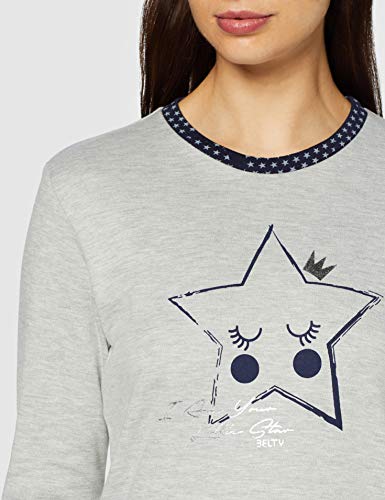 BELTY 19I-0104K-02 Conjuntos de Pijama, Azul (Marino Marino), Medium (Tamaño del Fabricante:M) para Mujer