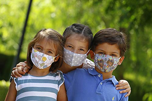 BELYO BMHR002 Mascarilla Infantil Higiénica Reutilizable Homologada UNE 0065 Patron de Osos