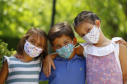 BELYO BMHR002 Mascarilla Infantil Higiénica Reutilizable Homologada UNE 0065 Patron de Osos