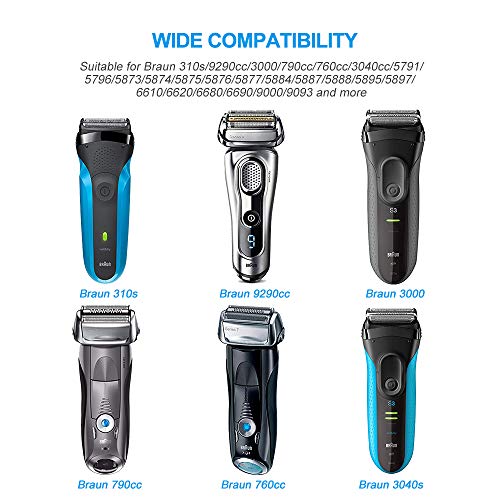 BERLS 12V Cargadores para Braun Afeitadora Serie 1/Serie 3/Serie 5/Serie 6/Serie 7/Serie 9 3000s 3040s 340s 350cc-390cc 4 5190cc 790cc 760cc 7865cc 9290cc 9903s Eéctricas Razor Fuente de alimentación