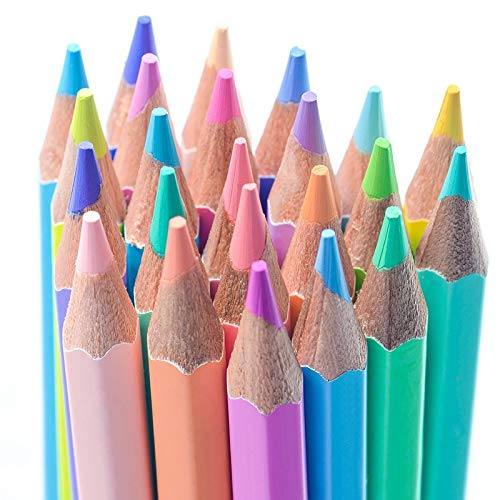Berrd 12/24 nuevos lápices de Colores Pastel Suaves de Moda Andstal lápices de Colores no tóxicos Lapis de Cor lápices de Colores para Escolares - 24 Pastel Cuadrado-2