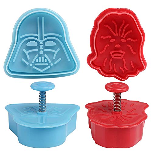 BESLIME Star Wars Moldes 8 Piezas Moldes para Galletas Star Wars, Molde de Galletas de Primavera, DIY Primavera Émbolo Molde, para Hornear la Pasta de Azúcar Decoración