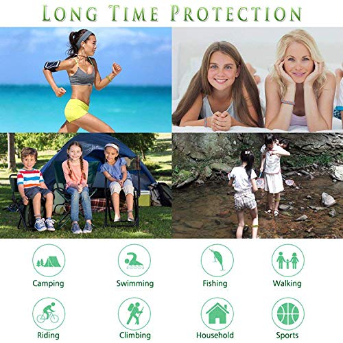 BESTZY 12PCS Repelente de mosquitos Pulsera Repelente Antimosquitos Naturales Pulseras Repelentes de Mosquitos para una protección prolongada contra mosquitos e insectos(colores aleatorios)
