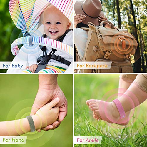 BESTZY 15PCS Repelente de Mosquitos /10PCS Pegatinas Repelentes Pulsera Repelente Antimosquitos Naturales Pulseras Repelentes de Mosquitos para una protección Prolongada contra Mosquitos e Insectos