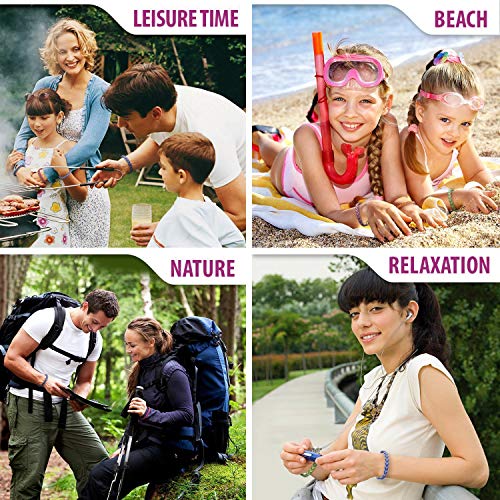 BETOY Repelente de Mosquitos Pulsera 12PCS Pulsera antimosquitos Pulseras repelentes de Mosquitos para una protección Prolongada contra Mosquitos e Insectos(Colores aleatorios)