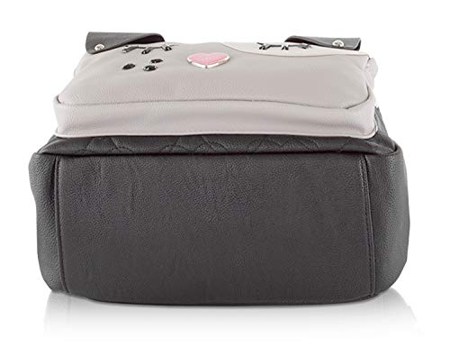 Betsey Johnson - Mochila para gatos (talla única), color negro