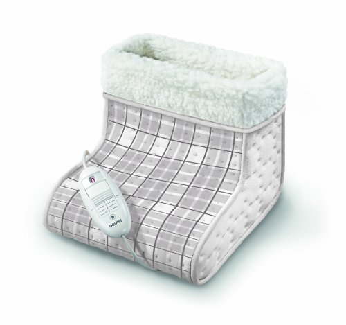 Beurer FW-SE - Calentador de pies, color blanco y gris