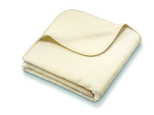 Beurer HD90 Manta, transpirable, lavable, 6 potencias,  display iluminado, desconexión automática 3 horas, termostato protector triple, 130x180cm, crema