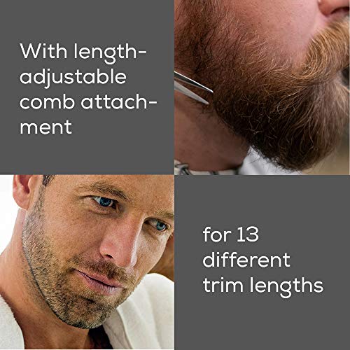 Beurer HR6000 Cortabarbas con-sin cable para cuerpo, barba y cara Body Groomer (litio), pantalla led, lavable IPx6, 60 mins autonomía, accesorios giratorio, color negro