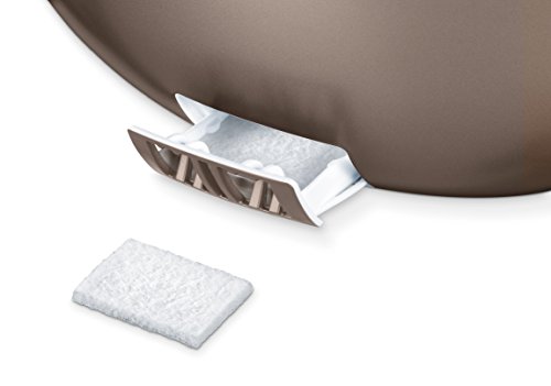 Beurer LB37 - Humidificador Ultrasónico, Micro Nebulización, hasta 20 m², Modo Noche, Silencioso, Máxima Nebulización 200 ml/h, Aceites Aromaticos, 20 W, cobre