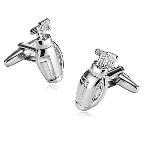 Beydodo Gemelos 1 Par Acero Inoxidable Gemelos Camisa de Hombre Gemelos Boda de Negocios Club de Golf Gemelos Plata Gemelos para Hombre