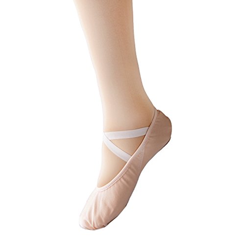 Bezioner-Shop Zapatillas de Ballet Canvas Dance Zapatos Split (Negro y Rosa Claro) Le recomendamos Que Elija uno (1) Tamaño Más Grande Que su Tamaño Normal del Zapato (39, Rosa Claro)