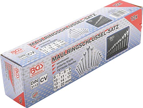 BGS 1197 | Juego de llaves combinadas | 6 - 22 mm | 12 piezas