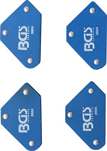 BGS 3004 | Juego de mini soportes magnéticos | 45° - 90° - 135° | 4 piezas