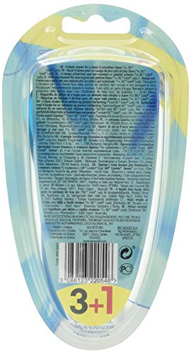 BIC Soleil Bella Maquinillas Desechables para Mujer - Paquete de 3+1
