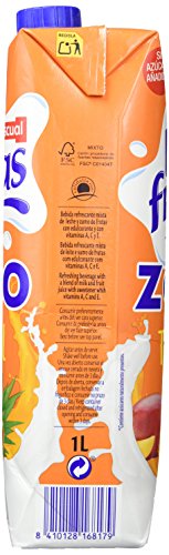 Bifrutas Zumo Leche TROPICAL ZERO - Paquete de 8 x 1000 ml - Total: 8000 ml