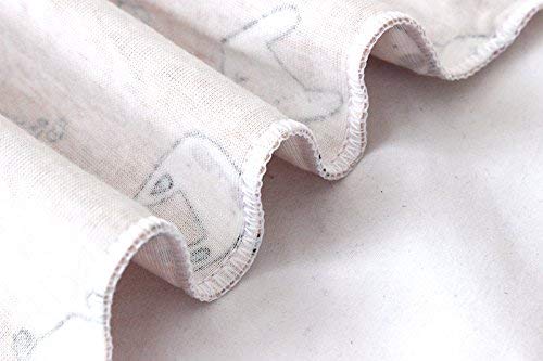 BIGBOBA Bufanda de puro algodón para niños. Bufanda calentadora de cuello para viajar al aire libre en otoño y en invierno, algodón, Blanco, 40*20cm