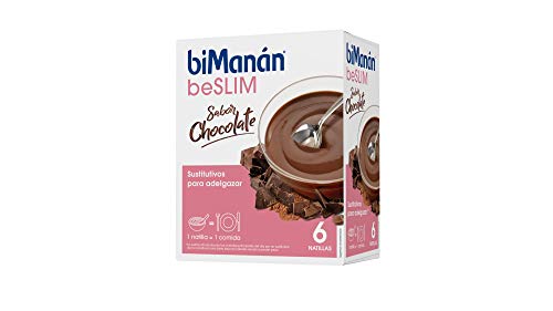 biManán - beSLIM - Sustitutivos para Adelgazar - Natilla de Chocolate - 6uds 300 gr