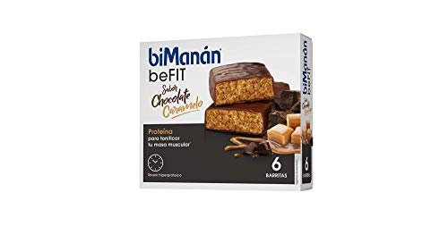 BIMANAN biManán - beFIT - Proteína para tonificar - Barritas Caramelo - 6uds 162 gr