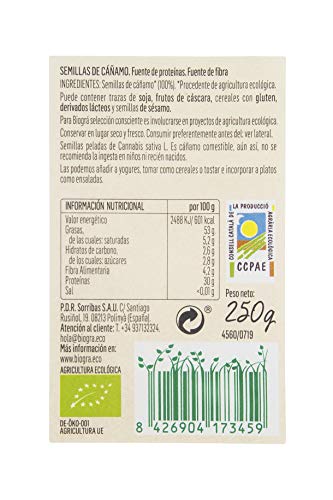 Biográ - Semillas de Cáñamo Peladas (250 g)