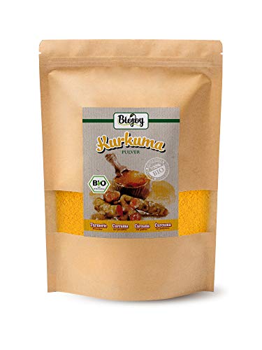 Biojoy Cúrcuma BÍO (Curcuma) en polvo, producida de raíces desecadas de cúrcuma orgánica-Curcumin Turmeric (1 kg)