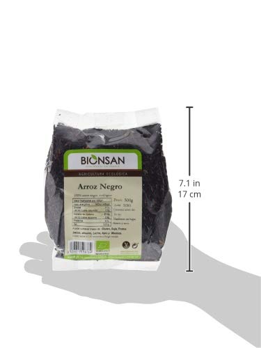Bionsan Arroz Negro Ecológico - 6 Bolsas de 500 g - Total: 3000gr (491904)