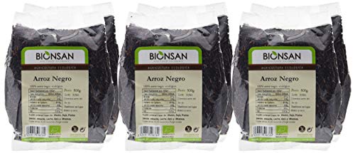 Bionsan Arroz Negro Ecológico - 6 Bolsas de 500 g - Total: 3000gr (491904)