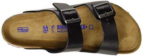 Birkenstock Arizona SFB, Sandalias de Punta Descubierta para Hombre, Negro (Amalfi Black Amalfi Black), 40 EU