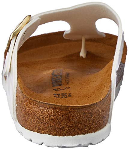 Birkenstock Gizeh BS, Chanclas para Mujer, Blanco (Vernis Blanc), 38 EU