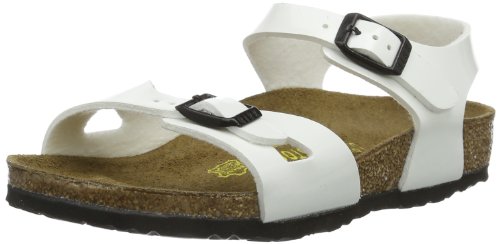 Birkenstock Rio, pestaña Trasera para Niñas, Blanco, 38 EU