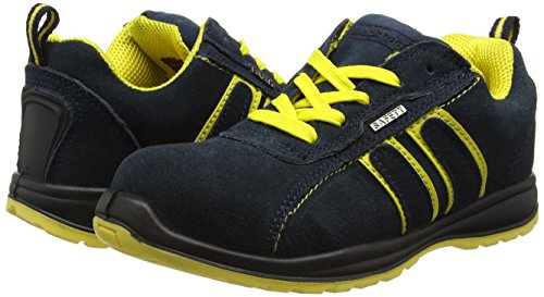 Blackrock Hudson Trainer - Zapatillas de seguridad con punta de acero, Unisex Adulto,Multicolor (Navy/Yellow), talla 48 EU (13 UK)