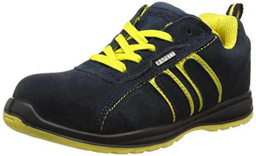 Blackrock Hudson Trainer - Zapatillas de seguridad con punta de acero, Unisex Adulto,Multicolor (Navy/Yellow), talla 48 EU (13 UK)