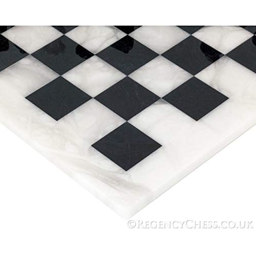 Blanco y Negro Alabastro Juego De Ajedrez 36.8cm