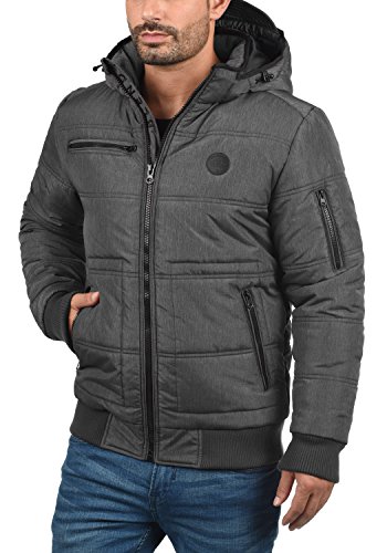 Blend Boris Chaquetón Chaqueta De Invierno para Hombre con Cuello Alto, tamaño:S, Color:Granite (70147)