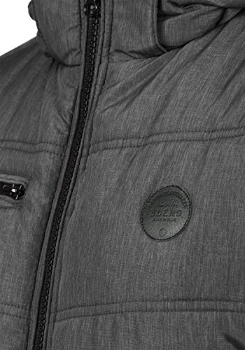Blend Boris Chaquetón Chaqueta De Invierno para Hombre con Cuello Alto, tamaño:S, Color:Granite (70147)