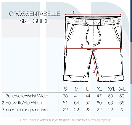 BLEND Claudio - Chino Pantalon corto para hombre, tamaño:XL;color:Granite (70147)