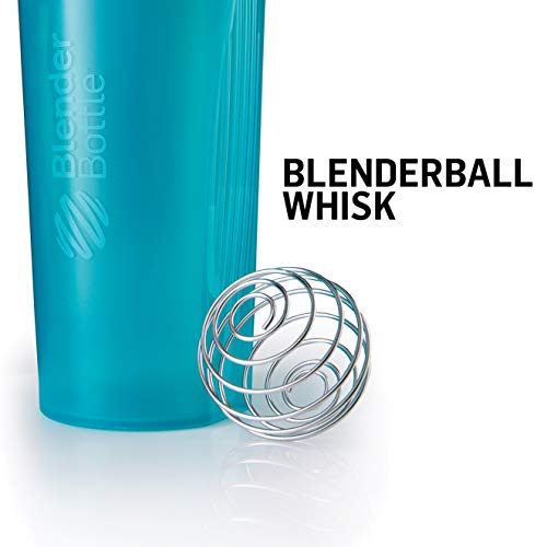 BlenderBottle Classic Loop - Botella Mezcladora de Batidos de proteínas con batidor Blenderball, Ciruela (Plum), 590ml