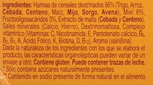 Blevit Plus 8 Cereales con Miel - Paquete de 2 x 300 gr - Total: 600 gr