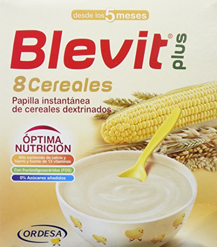 Blevit Plus 8 Cereales - Paquete de 2 x 300 gr - Total: 600 gr
