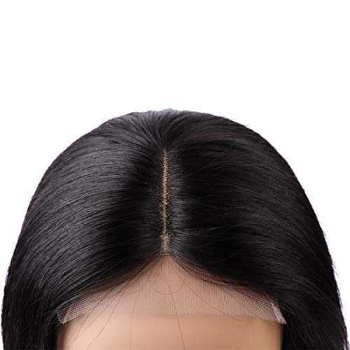 BLISSHAIR Human Hair Wigs 14 pulgada（35.56cm）Short Bob Wig Glueless Lace Front Wigs Straight 130% Density Brazilian Remy Hair Extensions Natural Black For Woman