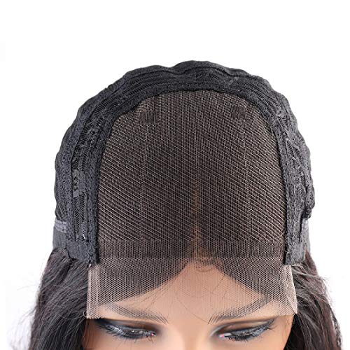 BLISSHAIR Human Hair Wigs 14 pulgada（35.56cm）Short Bob Wig Glueless Lace Front Wigs Straight 130% Density Brazilian Remy Hair Extensions Natural Black For Woman