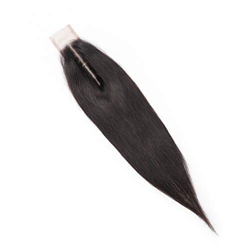 BLISSHAIR pelo natural humano 2×6 cierre Pelo brasileño cabello Humano virgen straight wave closure natural hair with baby hair for black woman 8 inches （20.32cm）