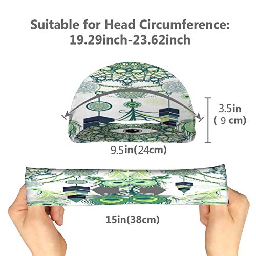 Blue Green Dream Web Bandas para el Cabello Banda para la Cabeza Que Absorbe el Sudor Banda para el Sudor elástica Diademas Transpirables para Ejercicios