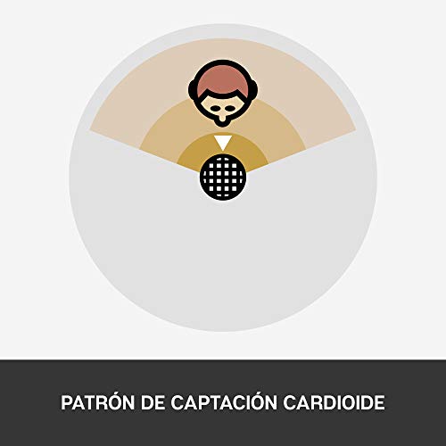 Blue Microphones Snowball ICE - Micrófono USB para grabación y transmisión en PC y Mac, cápsula de condensador cardioide, soporte ajustable, Plug and Play, color Blanco