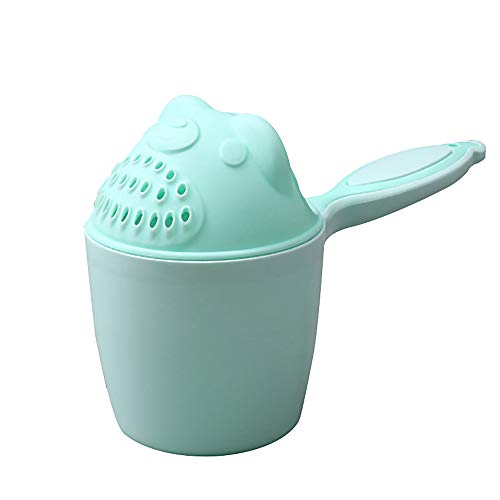 Blusea Baby Shampoo Cup Wash Cuerpo y Cabellos, Bebé Cuchara Ducha Baño Agua Bailer Ayudante de baño Niños Accesorios de baño