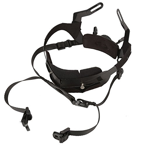 Bnineteenteam Correa de Barbilla para Casco, Correa de Barbilla para Exteriores de 4 Puntos para Casco rápido(Negro)