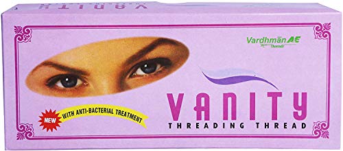 Bobina de hilo de algodón antibacteriano para cejas (2 unidades, 300 m)