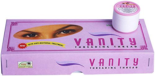 Bobina de hilo de algodón antibacteriano para cejas (2 unidades, 300 m)